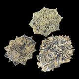 3 Limited Edition Black/Gold Pins