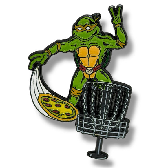 Michelangelo Teenage Mutant Ninja Turtles (TMNT) Disc Golf Pin