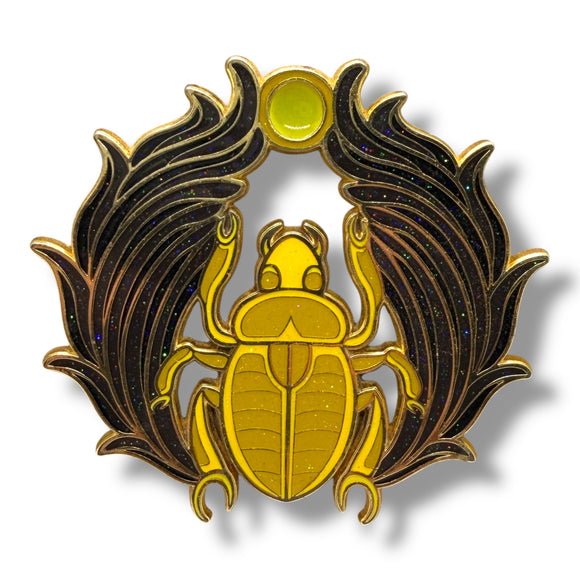 Artist Proof Ground Score Scarab Pin