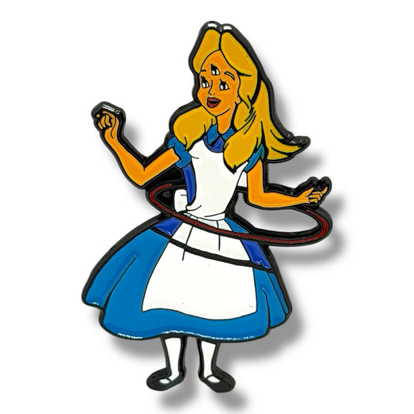 Hula Hooping Third Eye Alice Pin