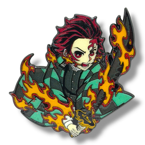Tanjiro Demon Slayer Glow in the Dark Hat Pin