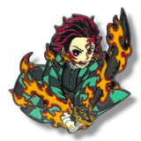 Tanjiro Demon Slayer Glow in the Dark Hat Pin