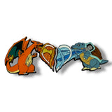 Charizard / Blastoise 2 Piece Heart Pin